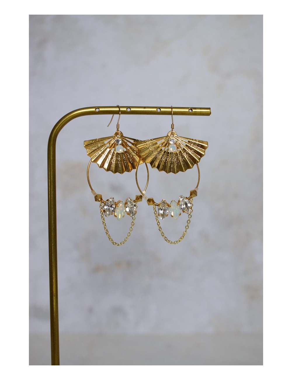 Boucles d'oreilles Coquillage, jolies boucles pour votre mariage.
