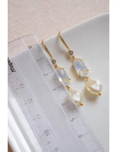 Boucles d'oreilles Coquillage, jolies boucles pour votre mariage.