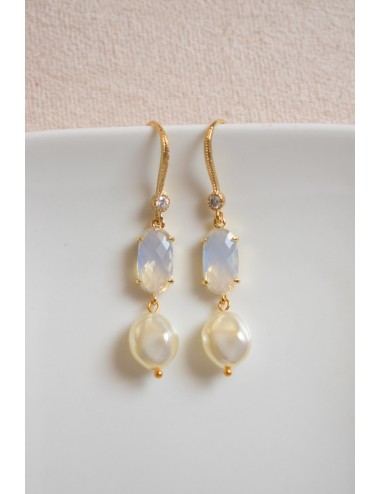 Boucles d'oreilles Coquillage, jolies boucles pour votre mariage.