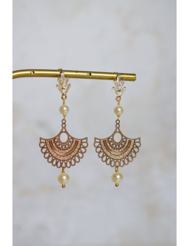 Boucles d'oreilles Coquillage, jolies boucles pour votre mariage.