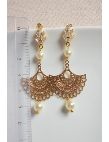 Boucles d'oreilles Coquillage, jolies boucles pour votre mariage.