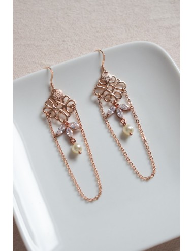 Boucles d'oreilles Coquillage, jolies boucles pour votre mariage.