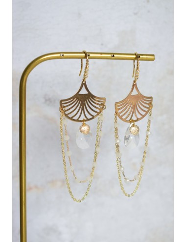 Boucles d'oreilles Coquillage, jolies boucles pour votre mariage.