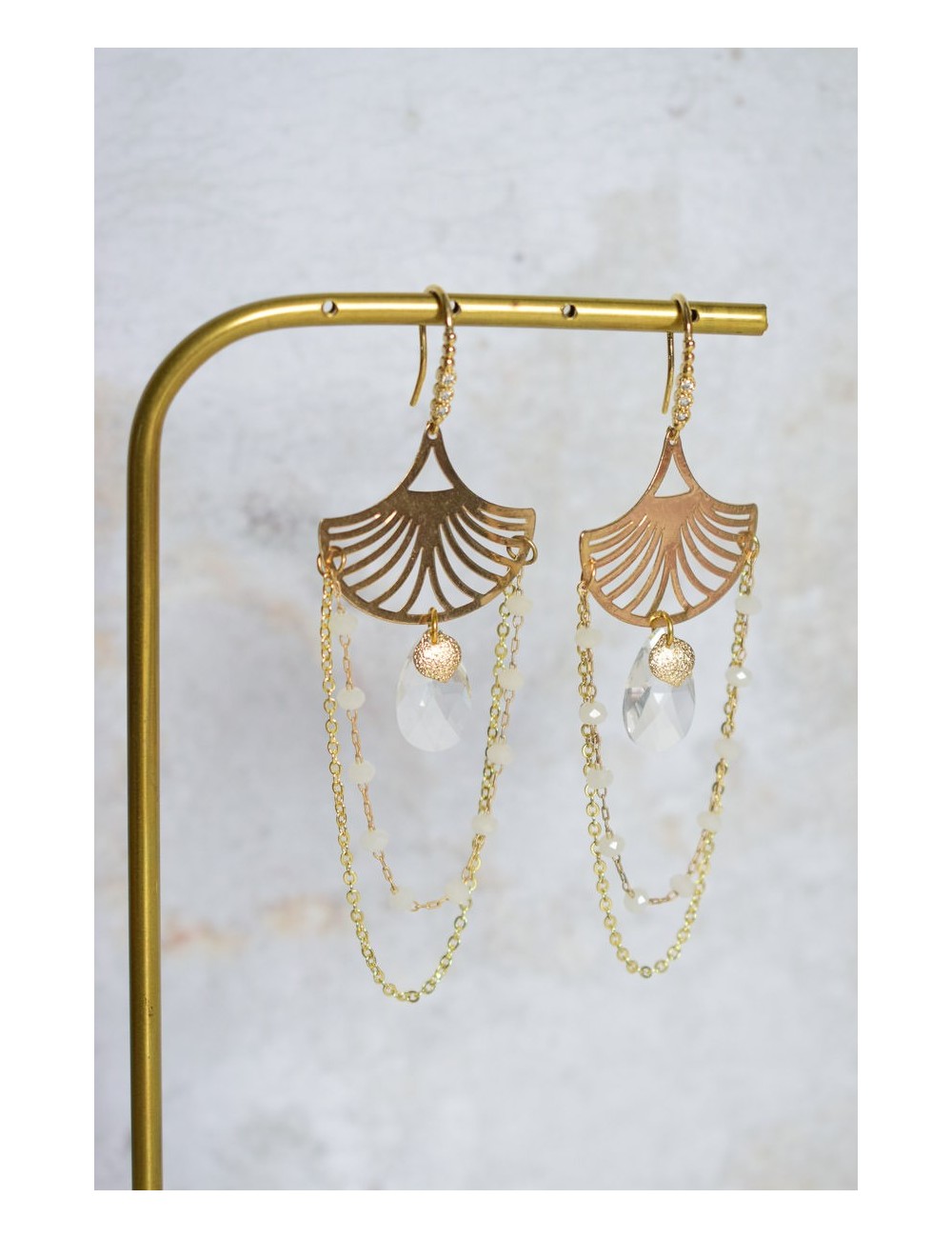 Boucles d'oreilles Coquillage, jolies boucles pour votre mariage.