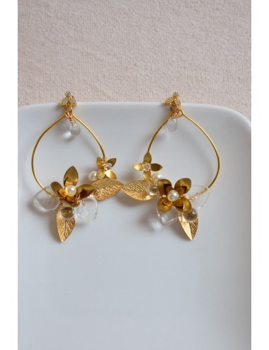 Boucles d'oreilles Coquillage, jolies boucles pour votre mariage.
