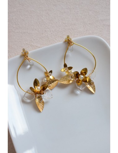 Boucles d'oreilles Coquillage, jolies boucles pour votre mariage.