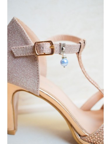 ''Quelque chose de bleu'' bijou de chaussure de mariée