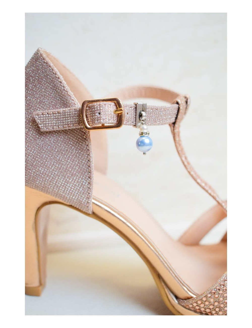 ''Quelque chose de bleu'' bijou de chaussure de mariée