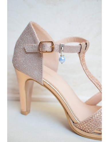 ''Quelque chose de bleu'' bijou de chaussure de mariée