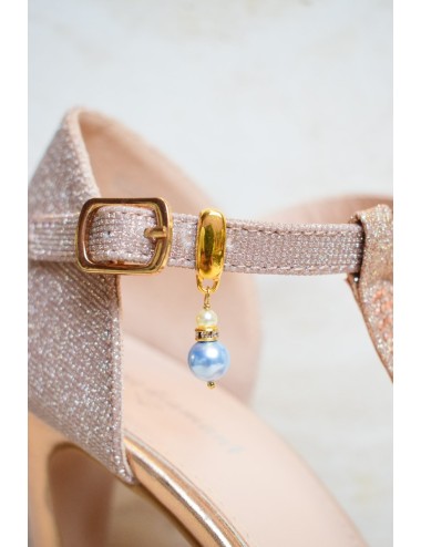 ''Quelque chose de bleu'' bijou de chaussure de mariée