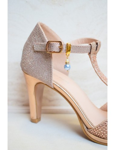 ''Quelque chose de bleu'' bijou de chaussure de mariée