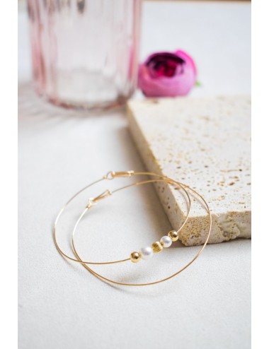 Duo de bracelets Sally, joncs en gold filled