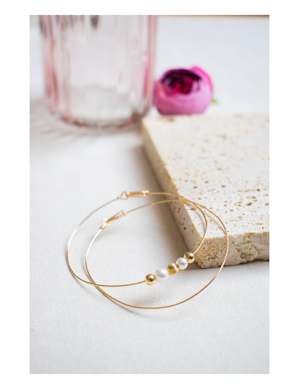 Duo de bracelets Sally, joncs en gold filled