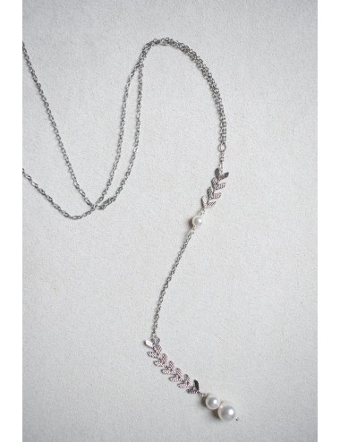 Collier de dos Bohème Oly avec chaine pour la mariée en robe dos nu