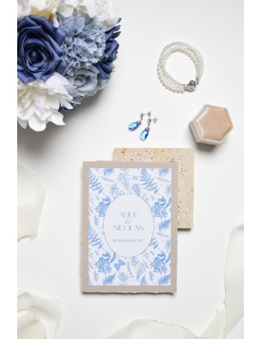 Boucles d'oreilles pour mariée, pendantes en perles de cristal bleues