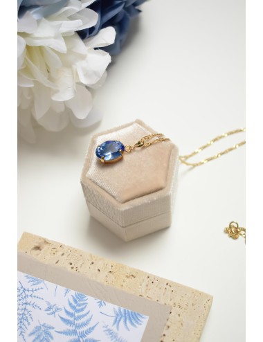 Collier Cabochon bleu pour la mariée