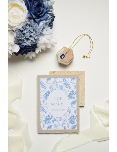 Collier Cabochon bleu pour la mariée