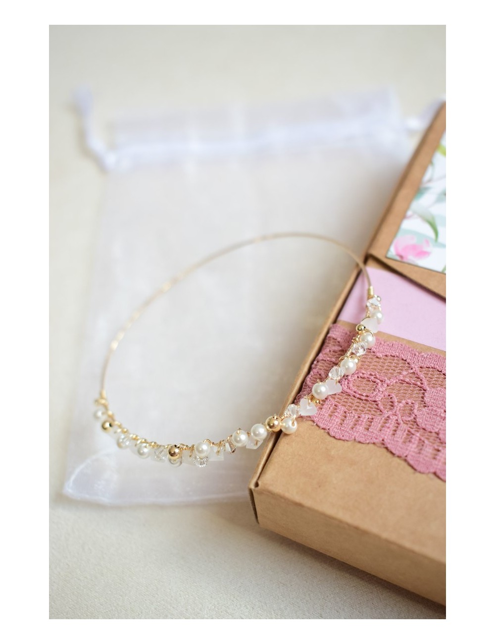 Bracelet jonc pour la mariée, en plaqué or 3 microns