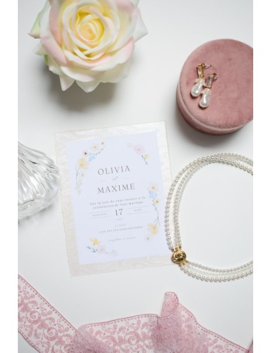 Collier de mariage Denise, 3 rangs de perles en cristal