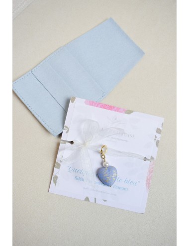 Bracelet de mariage quelque chose de bleu Strass bleu roi