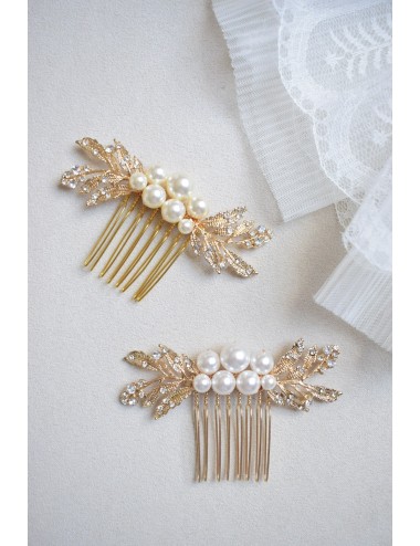 Peigne de mariage Pénélope avec de jolies branches strassées