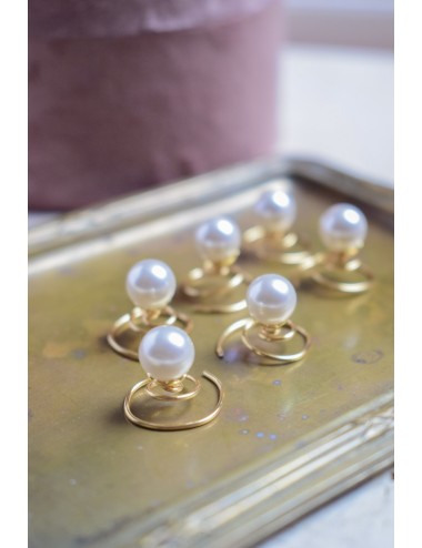 Ressorts de cheveux pour la mariée avec des perles nacrées