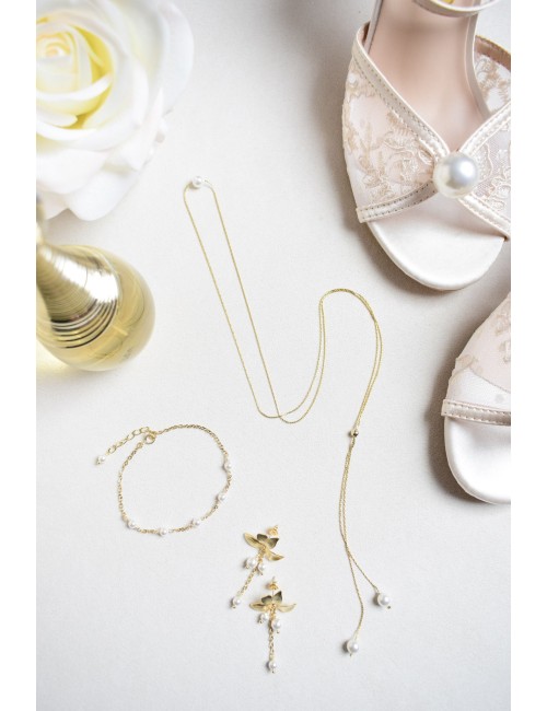 Bijoux mariage - Collier de dos Escale de style minimaliste