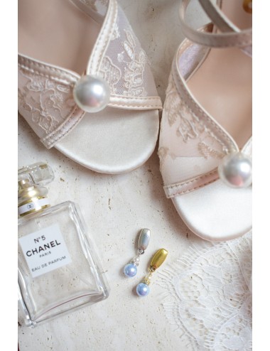 ''Quelque chose de bleu'' bijou de chaussure de mariée