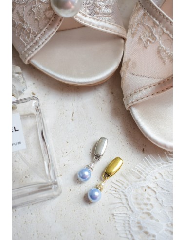 ''Quelque chose de bleu'' bijou de chaussure de mariée