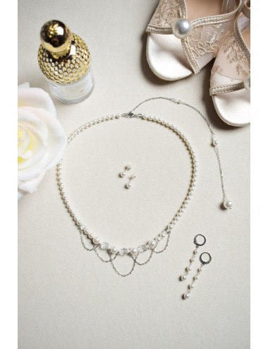 Collier mariage Odyssée en perles et cristaux