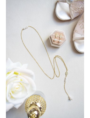 Collier de dos chic et glamour Albane pour robe dos nu