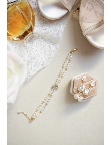 Bracelet de mariée Juliette au style glamour