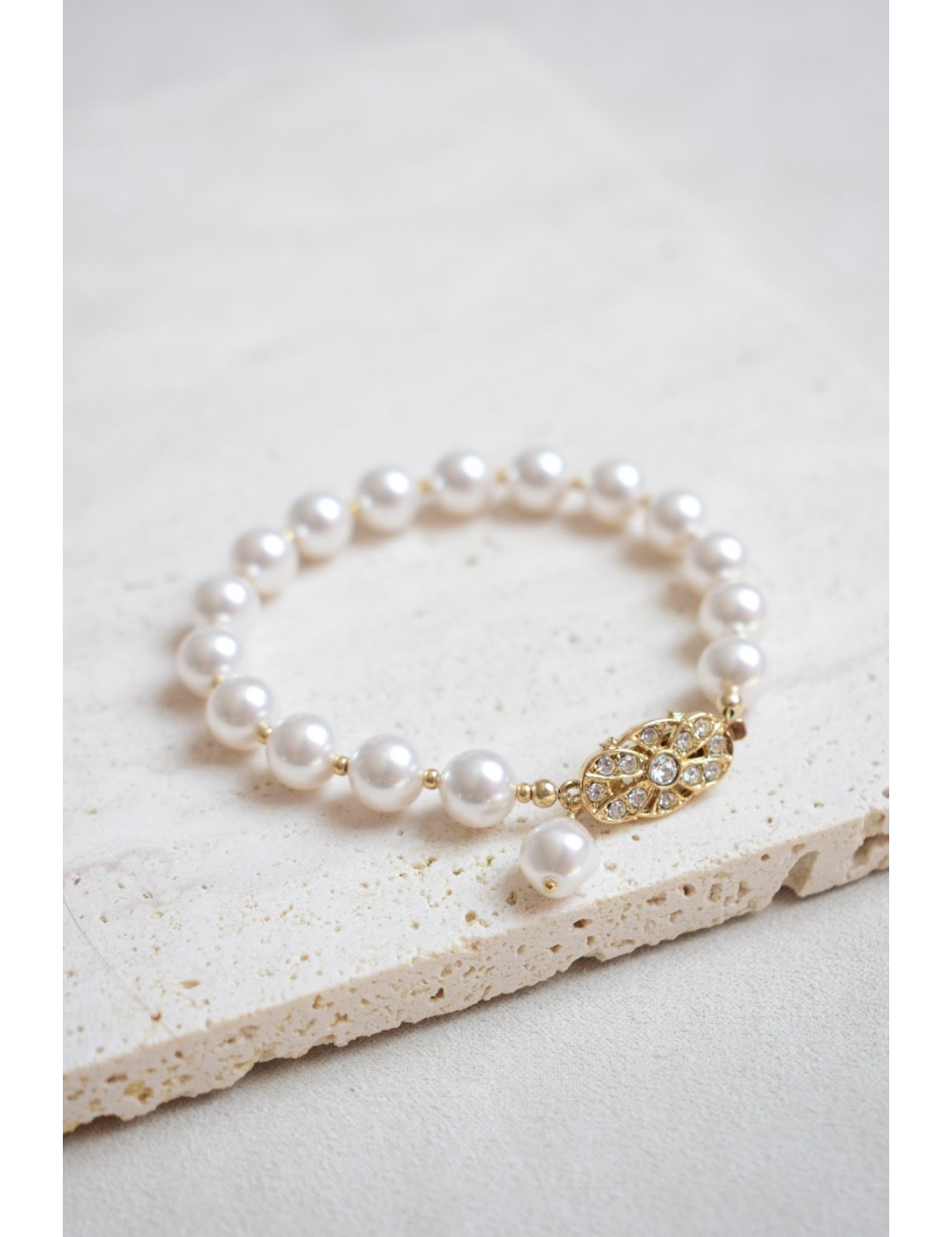 Bracelet de mariée Daphné, au style rétro chic
