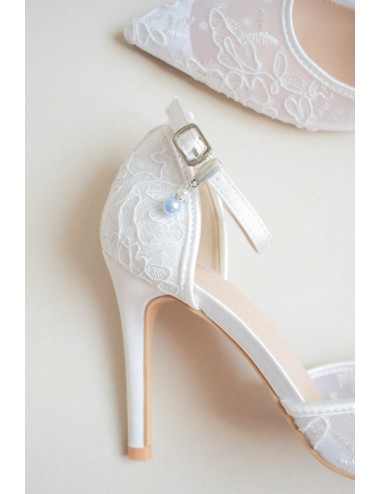 ''Quelque chose de bleu'' bijou de chaussure de mariée