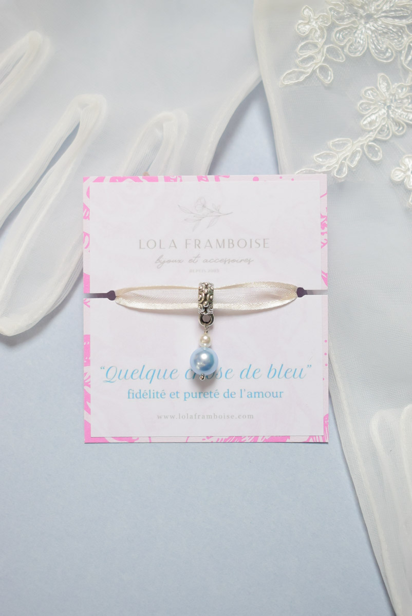 bijou de bouquet quelque chose de bleu
