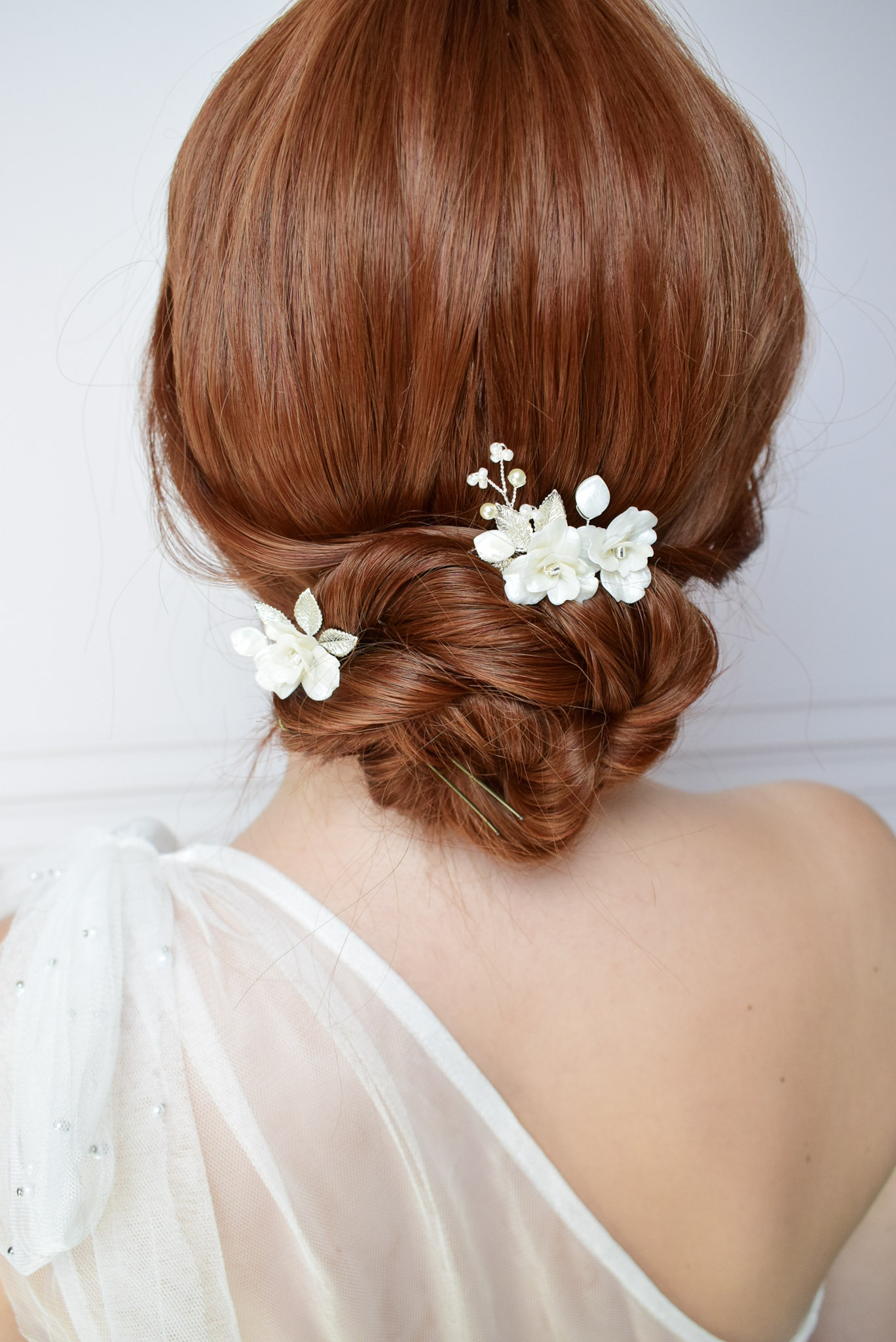 accessoire de coiffure pour chignon de mariée