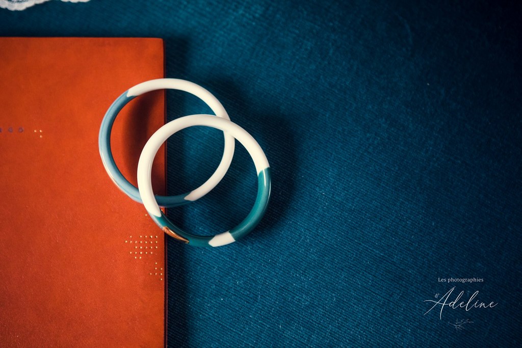 bracelets de porcelaine bleu et blanc umi studio